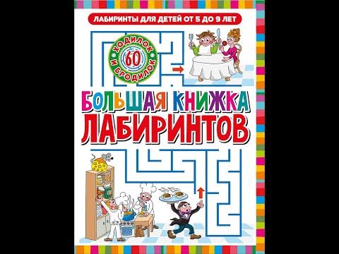 Большая книжка лабиринтов. Лабиринты для детей от 5 до 9 лет