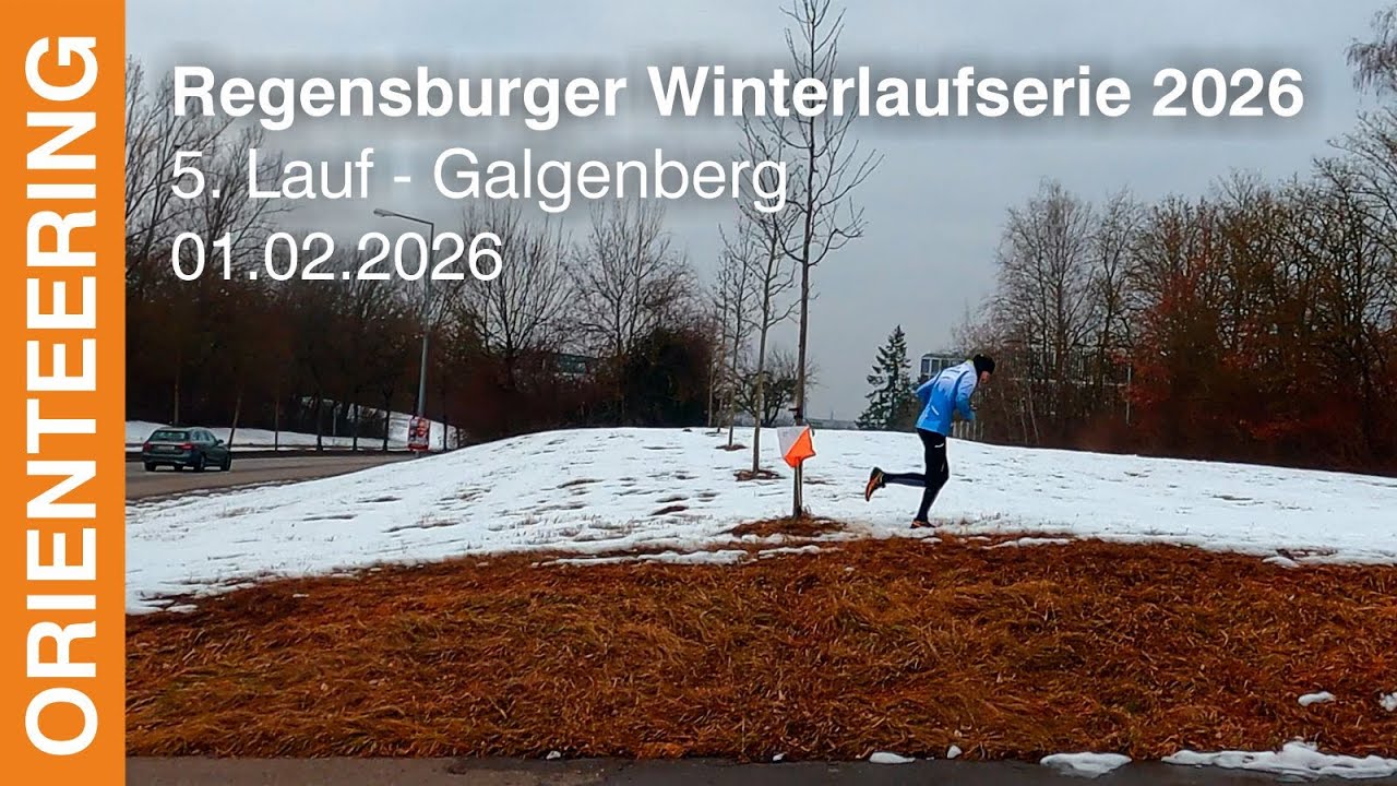 Headcam orienteering | 5. Lauf Regensburger Winterlaufserie | Regensburg Galgenberg
