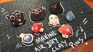 Making Air Dry Clay Pins