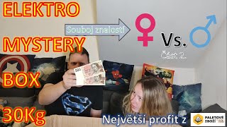 Třetí 📦 Elektro MYSTERY BOX XL 📦 2. Část - Rekordní PROFIT 💲💲  Kdo zvítězí souboj znalostí? 🥊 ♂❌♀