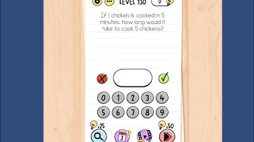 Brain Test Level 130 Walkthrough Solution