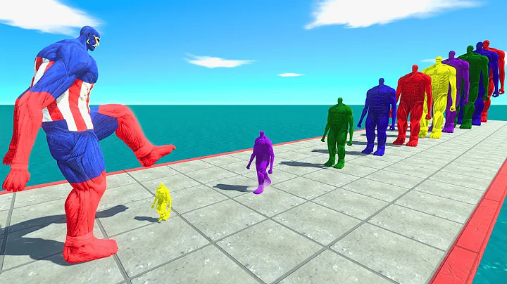 Avengers vs 10 Levels of Rainbow Colossal Titan – Ultimate Size Comparison – ARBS