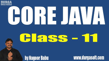 Learn Core Java Programming Tutorial Online Training by Nagoor Babu Sir On 14-04-2018