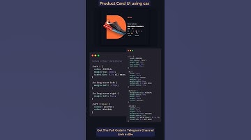 Create Product Card UI Using CSS