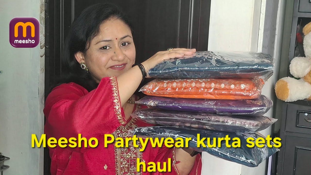 Meesho Partywear kurta sets haul #Meesho #meeshofinds #kurtaset #affordable#viral #trending#ytvideo 