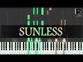 Sunless  philic pianos original  piano tutorial