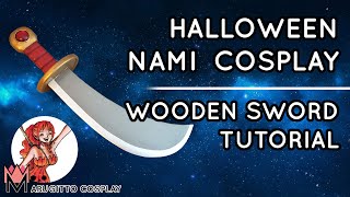How To Make A Wooden Sword For Cosplay Nami One Piece Halloween Cosplay Tutorial - Part 13