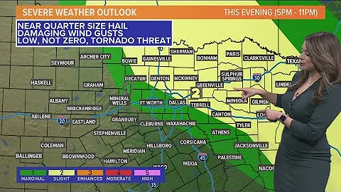 DFW weather: Here's when possibly severe storms are expected Thursday night in North Texas