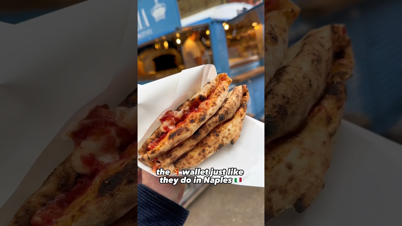 LONDONS FIRST WALLET PIZZA #Pizza #london #Streetfood