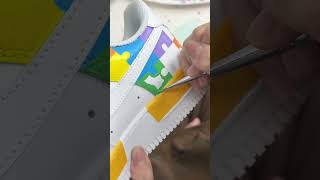 Puzzle Custom Air Force 1 Sneakers #kicksink #shoes #dripaf1 #sneakers #customshoes #airforce