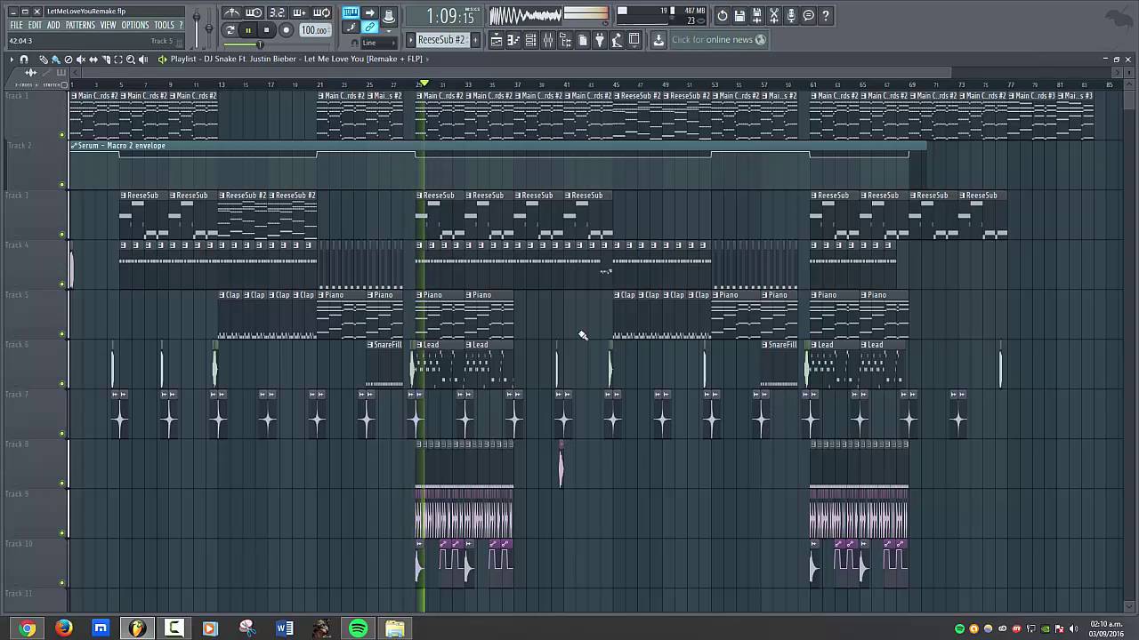 DJ Snake Ft. Justin Bieber - Let Me Love You [FL Studio Remake + FREE FLP]