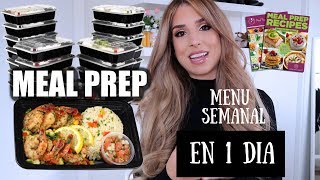 MEAL PREP COCINA 1 DIA PARA TODA LA SEMANA/ #5 MENU SEMANAL