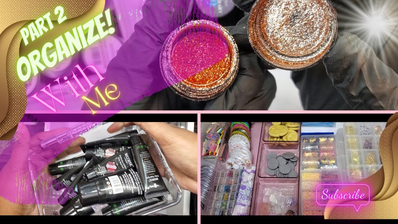 Nail Studio Organization | Organizing My Alex Drawers | Organize With Me |Nail Art, Poly Gel & Moore