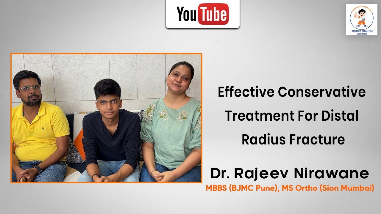 Fracture Distal radius conservative treatment by dr rajeev nirawane.