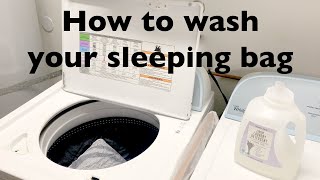 How to wash your sleeping bag in washing machine and not damage your expensive gears