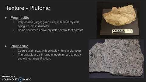 Lab 2 - Igneous Rocks