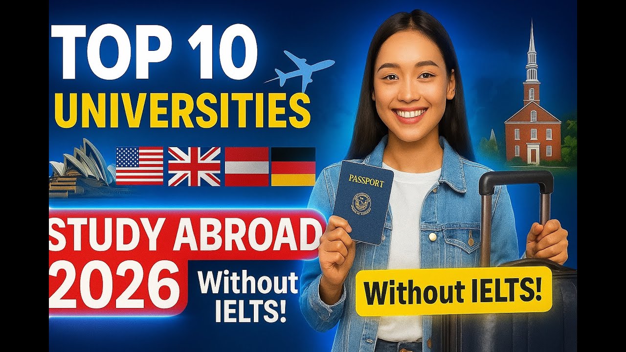 Top 10 Universities Abroad Without IELTS | Study Abroad 2026 - YouTube