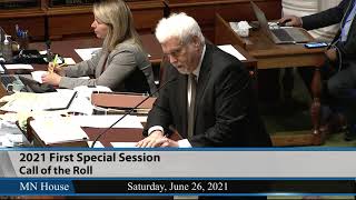 House Floor Session 6/26/21 - Part 1