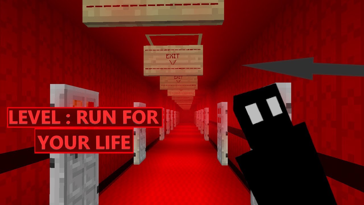 Backrooms Level RUN FOR YOUR LIFE! Minecraft Map