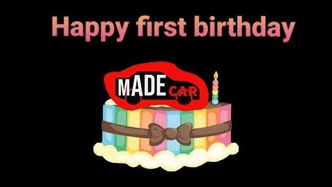 ¡ Happy first birthday ! Gracias por este feliz primer cumpleaños 🎂💕 ¡A por muchos más! Madecar