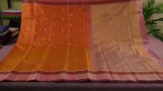Rust Orange Vintage Kanjivaram Silk Saree Ss6319