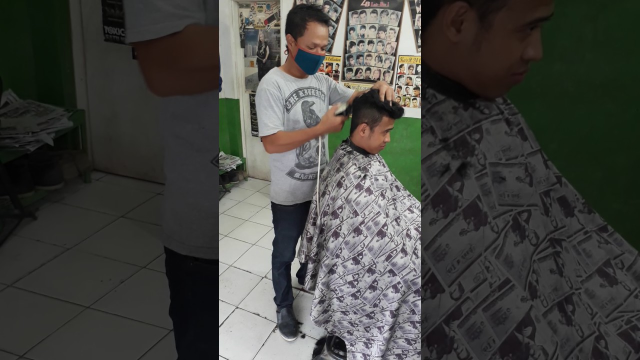 Trik potong rambut  cepat rapi  model  UNDERCUT YouTube