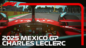 Charles Leclerc 2025 Mexico GP Helmet Cam - HOTLAP