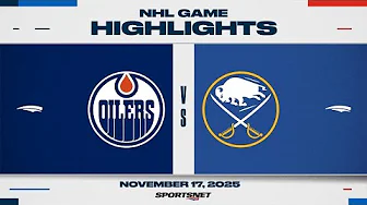 NHL Highlights | Sabres vs. Oilers - November 17, 2025