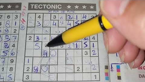(#3343) Friday. Tectonic01 Sudoku puzzle. Bonus Extra edition. 09-03-2021 Extra part 3 of 3