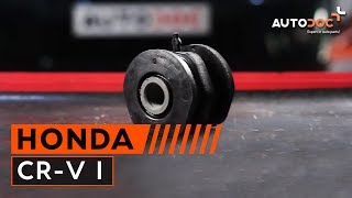 Kā nomainīt Honda CR-V apakšējās sviras priekšējo balstu PAMĀCĪBA | AUTODOC