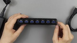 Plugable USB 3.0 Seven Port Hub Unboxing and Speed Tests