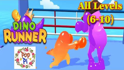 Dino Runner - All Levels Gameplay Walkthrough IOS & Android (Levels 6-10)