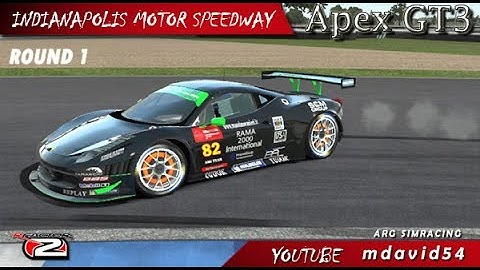 rFactor 2 - Apex GT3 - Indianapolis - Round 1 [FULL HD]