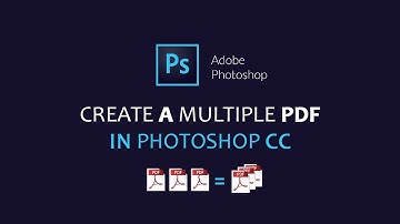 How to Create Multi Page PDF In Photoshop Tutorial | Marge pdf in Photoshop