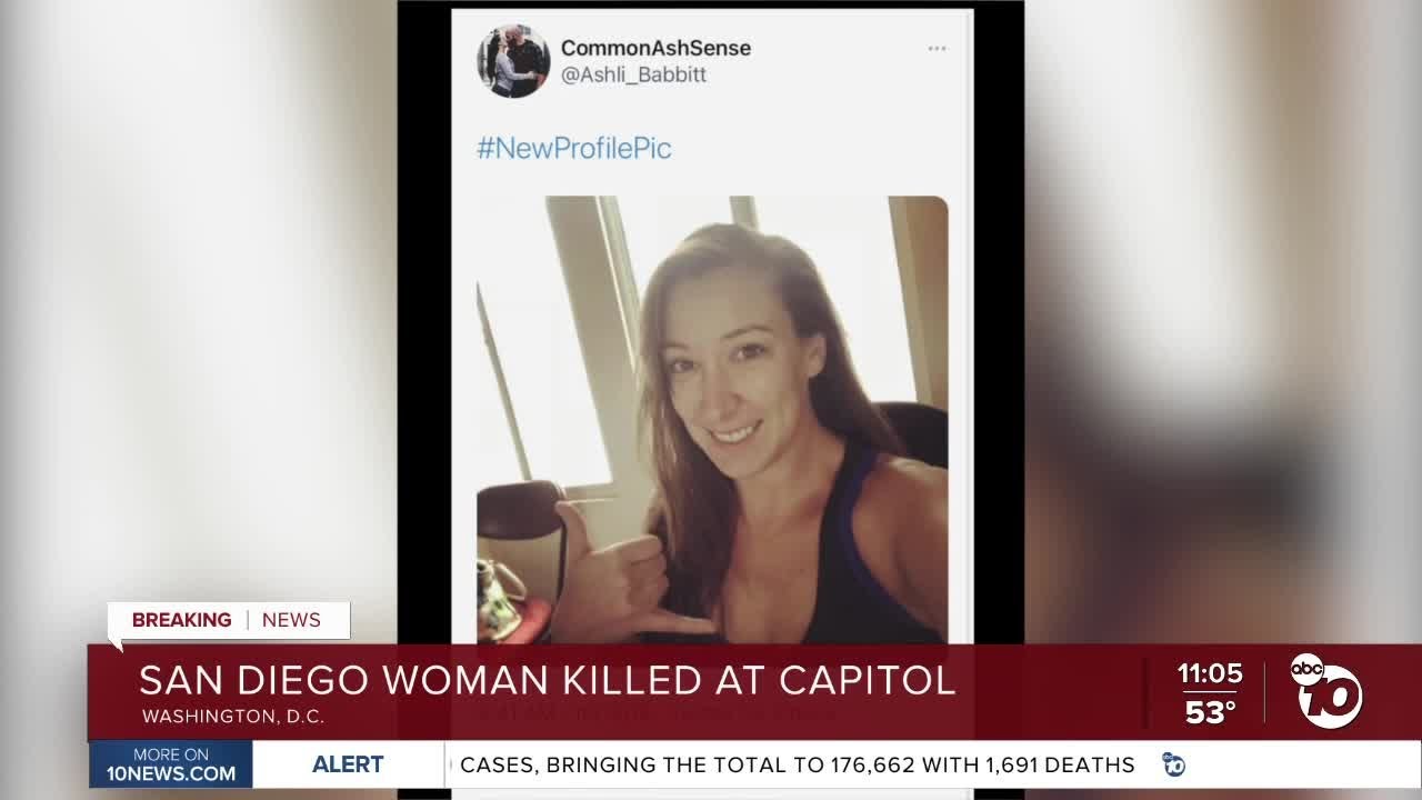 Woman Fatally Shot Inside US Capitol Was From San Diego