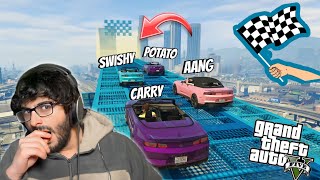 FUNNY GTA RACE EVER @CarryMinati Playing GTA 5 Funny Gameplay EPISODE :- 105