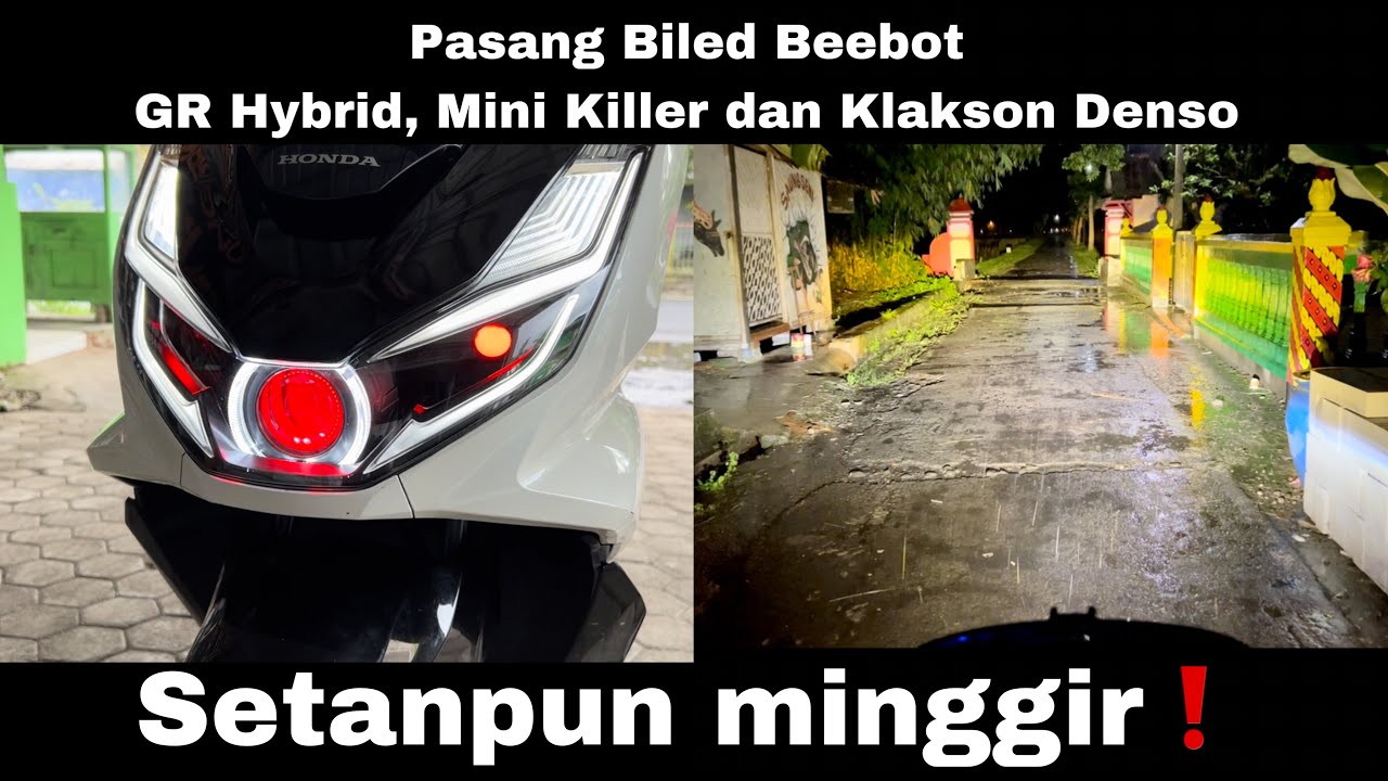 Lampu Projie PCX 160 Modif Simple Fungsional - YouTube