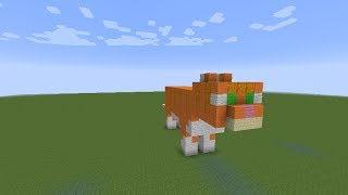как построить оранжевого кота в minecraft как построить оранжевого кота в minecraft