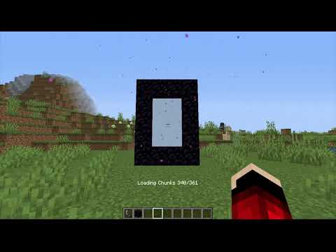 See-through Mod in Minecraft for Portals! (Immersive portal Mod!) | Waiz Playz