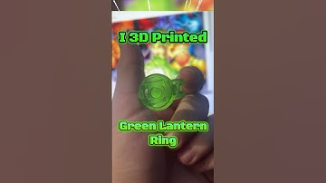 Green Lantern Ring IRL?! #greenlantern #3dprinting #cosplay