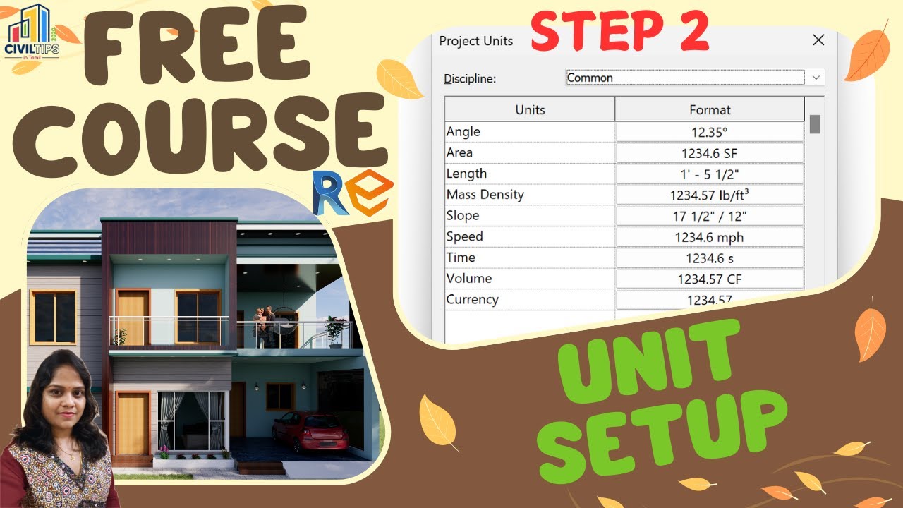 revit step 2 - how to change units in Revit in tamil - YouTube