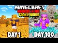 I Survived 100 Days in a COOKIE ONLY WORLD in Hardcore Minecraft
