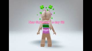 New St.Patrick’s day fit! #adoptme #fypシ #viral #edit #roblox #trending #1ksubscribers