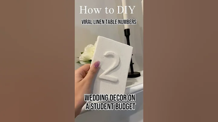 DIY VIRAL TABLE NUMBERS for my summer wedding 👰🏼‍♀️