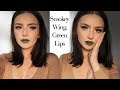 How to pull off a green lippy look || Quick GRWM