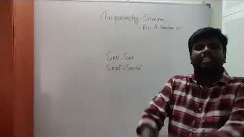 Trigonometry inverse introduction (Tamil) by Rtn.A.Harishan sir