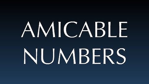 Amicable number computation | Solved using JAVA | Any doubts post the comments