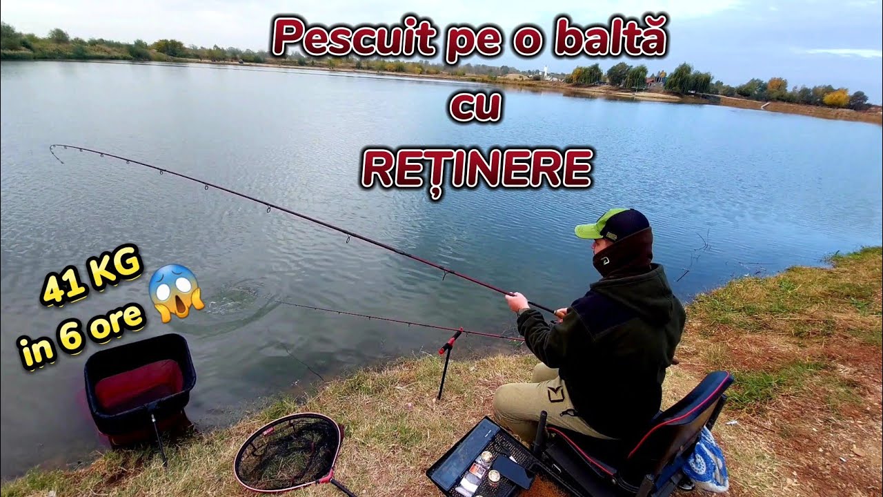 Pescuit la Crap toamna - 41 kg de peste in 6 ore - Pescuit la feeder pe balta cu retinere la finețe