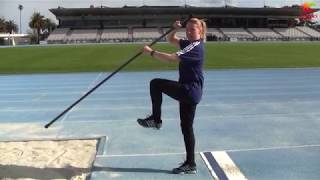 Pole Vault for Absolute Beginners with Bridgid Junot - Holding the Pole and Simple Drills