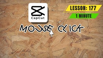 How to Add Mouse Click Text Reveal Animation in CapCut PC Desktop - Lesson 177 CapCut Tutorial